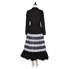 Movie Beetlejuice 2 (2024) Lydia Black Cube Skirt Outfits Cosplay Costume Halloween Carnival Suit 