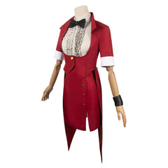 Movie Beetlejuice (2024) Beetlejuice Red Tuxedo​ Horror Outfits Cosplay Costume Halloween Carnival Suit 