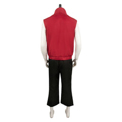 Movie Boy Kills World Boy Red Sleeveless Outfits Cosplay Costume Halloween Carnival Suit