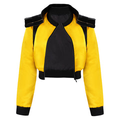 Movie Boy Kills World June27 Yellow Jacket Coat Outfits Cosplay Costume Halloween Carnival Suit 