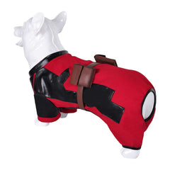 Movie Deadpool & Wolverine (2024) Deadpool Pet Dogs Red Outfits Cosplay Costume Halloween Carnival Suit 