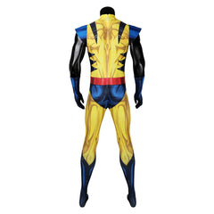 Movie Deadpool & Wolverine (2024) James Howlett Logan​ Yellow Jumpsuit Outfits Cosplay Costume Halloween Carnival Suit