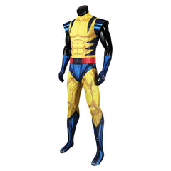 Movie Deadpool & Wolverine (2024) James Howlett Logan​ Yellow Jumpsuit Outfits Cosplay Costume Halloween Carnival Suit