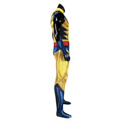 Movie Deadpool & Wolverine (2024) James Howlett Logan​ Yellow Jumpsuit Outfits Cosplay Costume Halloween Carnival Suit