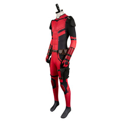 Movie Deadpool & Wolverine (2024) Wade Wilson Red Jumpsuit Outfits Cosplay Costume Halloween Carnival Suit 