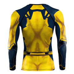 Movie Deadpool & Wolverine (2024) Wolverine James Howlett Long Sleeve Shirt Outfits Cosplay Costume Halloween Carnival Suit