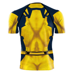 Movie Deadpool & Wolverine (2024) Wolverine James Howlett Printed T-shirt Outfits Cosplay Costume Halloween Carnival Suit 