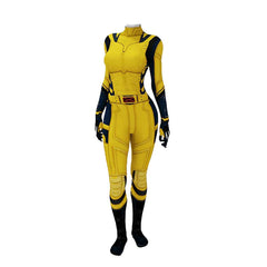 Movie Deadpool & Wolverine (2024) Women Wolverine Jumpsuit Outfits Cosplay Costume Halloween Carnival Suit