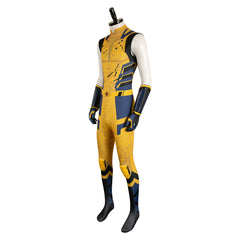 Movie Deadpool & Wolverine (2024)Wolverine Yellow Sleeveless Jumpsuit Outfits Cosplay Costume Halloween Carnival Suit 