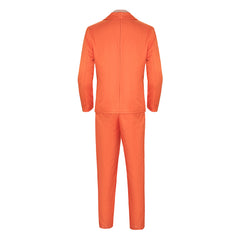 Movie Dumb and Dumber Lloyd Orange Suit Outfits Cosplay Costume Halloween Carnival Suit 