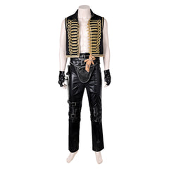 Movie Furiosa: A Mad Max Saga (2024) Dementus Black Outfits Cosplay Costume Halloween Carnival Suit 