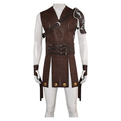 Movie Gladiator Commodus Brown Tunic Outfits Cosplay Costume Halloween Carnival Suit 