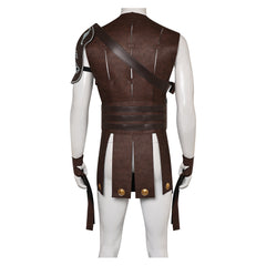 Movie Gladiator Commodus Brown Tunic Outfits Cosplay Costume Halloween Carnival Suit 