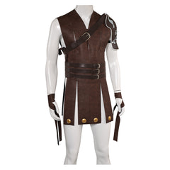 Movie Gladiator Commodus Brown Tunic Outfits Cosplay Costume Halloween Carnival Suit 