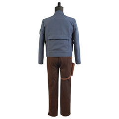 Movie Han Solo Blue Coat Set Outfits Cosplay Costume Halloween Carnival Suit