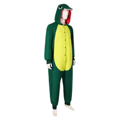 Movie IF (2024) The Man Upstairs Green Dinosaur Sleepwear Jumpsuit ​Outfits Cosplay Costume Halloween Carnival Suit 