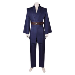 Movie Jedi Knight Anakin Skywalker Dark Blue Outfits Cosplay Costume Halloween Carnival Suit