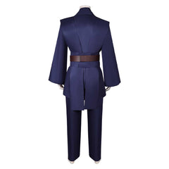 Movie Jedi Knight Anakin Skywalker Dark Blue Outfits Cosplay Costume Halloween Carnival Suit