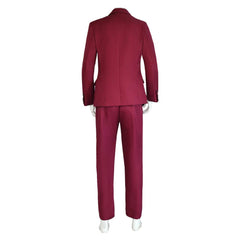 Movie Joker 2 (2024) Arthur Fleck Joker Red Suit Outfits Cosplay Costume Halloween Carnival 