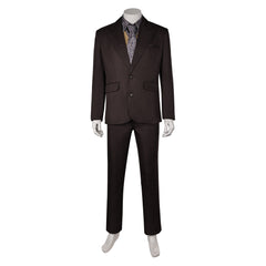 Movie Joker 2 Joker: Folie à Deux (2024) Arthur Fleck Dark Suit Outfits Cosplay Costume Halloween Carnival Suit 