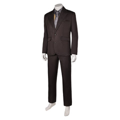 Movie Joker 2 Joker: Folie à Deux (2024) Arthur Fleck Dark Suit Outfits Cosplay Costume Halloween Carnival Suit 