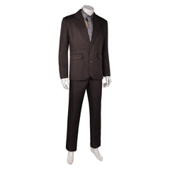 Movie Joker 2 Joker: Folie à Deux (2024) Arthur Fleck Dark Suit Outfits Cosplay Costume Halloween Carnival Suit 