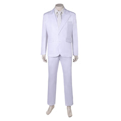 Movie Joker 2 Joker: Folie à Deux (2024) Arthur Fleck White Outfits Cosplay Costume Halloween Carnival Suit 