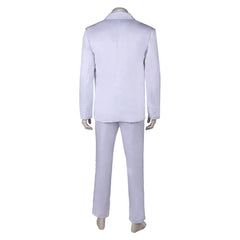 Movie Joker 2 Joker: Folie à Deux (2024) Arthur Fleck White Outfits Cosplay Costume Halloween Carnival Suit 