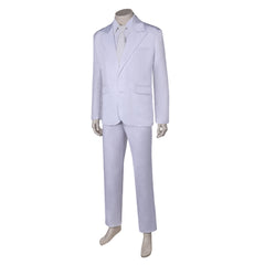 Movie Joker 2 Joker: Folie à Deux (2024) Arthur Fleck White Outfits Cosplay Costume Halloween Carnival Suit 