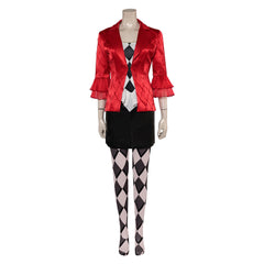 Movie Joker 2 Joker: Folie à Deux (2024) Harley Quinn Red Outfits Cosplay Costume Halloween Carnival Suit