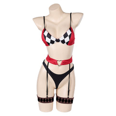 Movie Joker 2 Joker: Folie à Deux (2024) Harley Quinn Sexy Lingerie for Women Outfits Cosplay Costume Halloween Carnival Suit - Coshduk