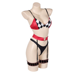 Movie Joker 2 Joker: Folie à Deux (2024) Harley Quinn Sexy Lingerie for Women Outfits Cosplay Costume Halloween Carnival Suit - Coshduk