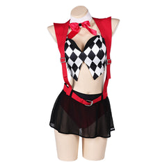 Movie Joker 2 Joker: Folie à Deux (2024) Harley Quinn Sexy Lingerie For Women Outfits Cosplay Costume Halloween Carnival Suit