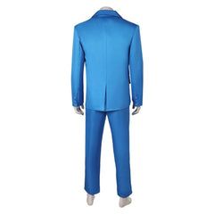 Movie Joker 2 Joker: Folie à Deux (2024) Joker Blue Suit Cosplay Costume Outfits Halloween Carnival Suit