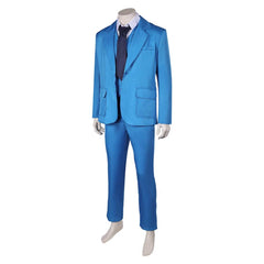 Movie Joker 2 Joker: Folie à Deux (2024) Joker Blue Suit Cosplay Costume Outfits Halloween Carnival Suit