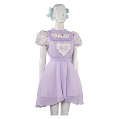 Movie K-12 Cry Baby Purple Dress Outfits Cosplay Costume Halloween Carnival Suit 