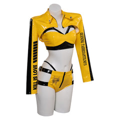 Movie Kill Bill The Bride Yellow Sexy Lingerie For Women Costume Cosplay Costume Outfits Halloween Carnival Suit