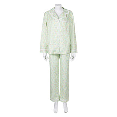 Movie Lisa Frankenstein 2024 Misty Green Flora Sleepwear Outfits Cosplay Costume Halloween Carnival Suit