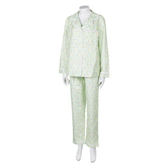 Movie Lisa Frankenstein 2024 Misty Green Flora Sleepwear Outfits Cosplay Costume Halloween Carnival Suit