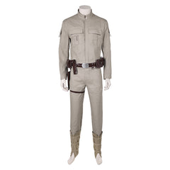 Movie Luke Skywalker Outfits Cosplay Costume Halloween Carnival Suit