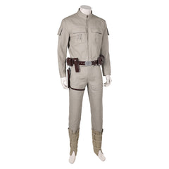 Movie Luke Skywalker Outfits Cosplay Costume Halloween Carnival Suit