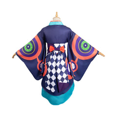 Movie Mononoke the Movie: Karakasa (2024) Kusuriuri Blue Kimono Outfits Cosplay Costume Halloween Carnival Suit