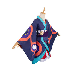 Movie Mononoke the Movie: Karakasa (2024) Kusuriuri Blue Kimono Outfits Cosplay Costume Halloween Carnival Suit