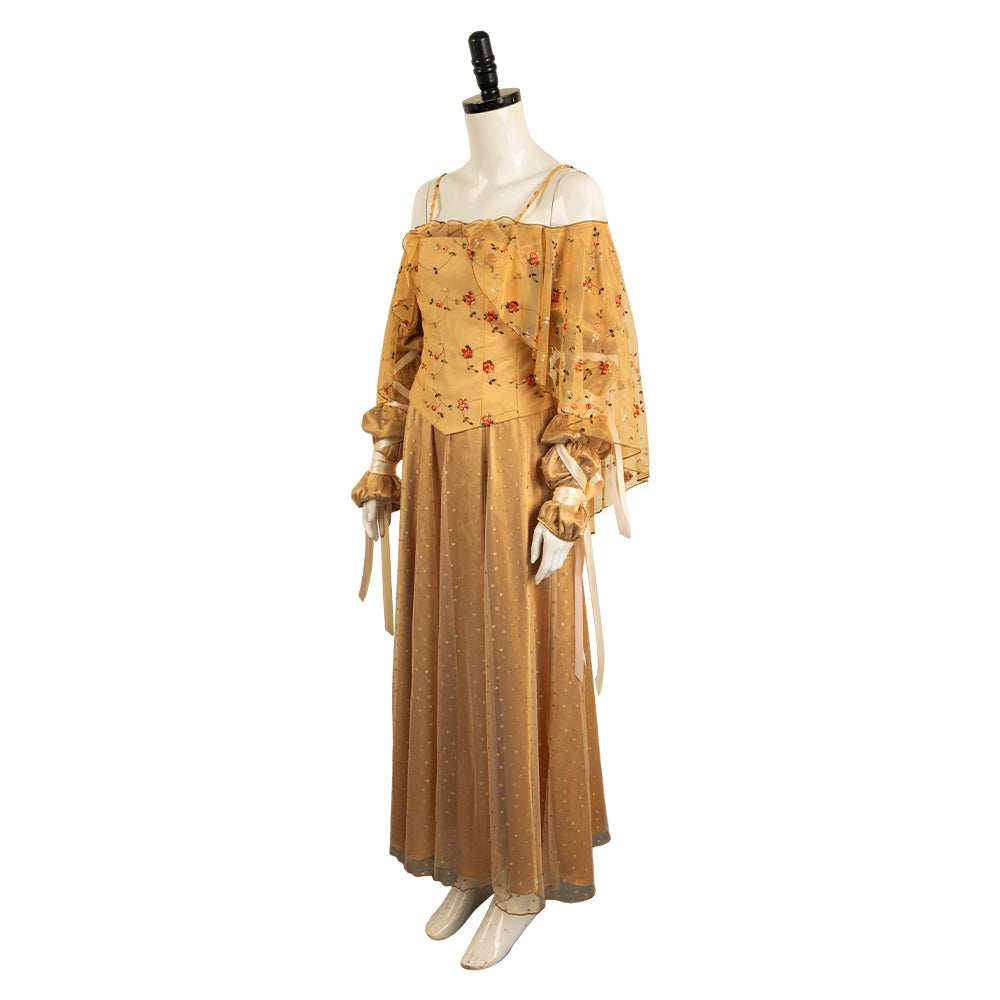 Padme Amidala Summer Meadow Yellow Dress Set Outfits Cosplay Costume –  Coshduk