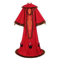 Movie Padme Amidala Red Robe Cloak Outfits Cosplay Costume Halloween Carnival Suit