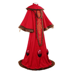 Movie Padme Amidala Red Robe Cloak Outfits Cosplay Costume Halloween Carnival Suit