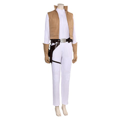 Movie Princess Leia White Jumpsuit Cosplay Outfits Costume Halloween Carnival Suit