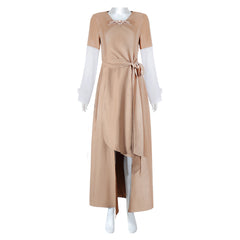 Movie Return of the Jedi Leia Brown Dress Outfits Cosplay Costume Halloween Carnival Suit
