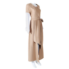 Movie Return of the Jedi Leia Brown Dress Outfits Cosplay Costume Halloween Carnival Suit