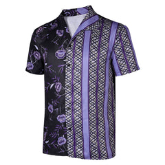 Movie Road House (2024) Knox Purple Shirt Outfits Cosplay Costume Halloween Carnival Suit 